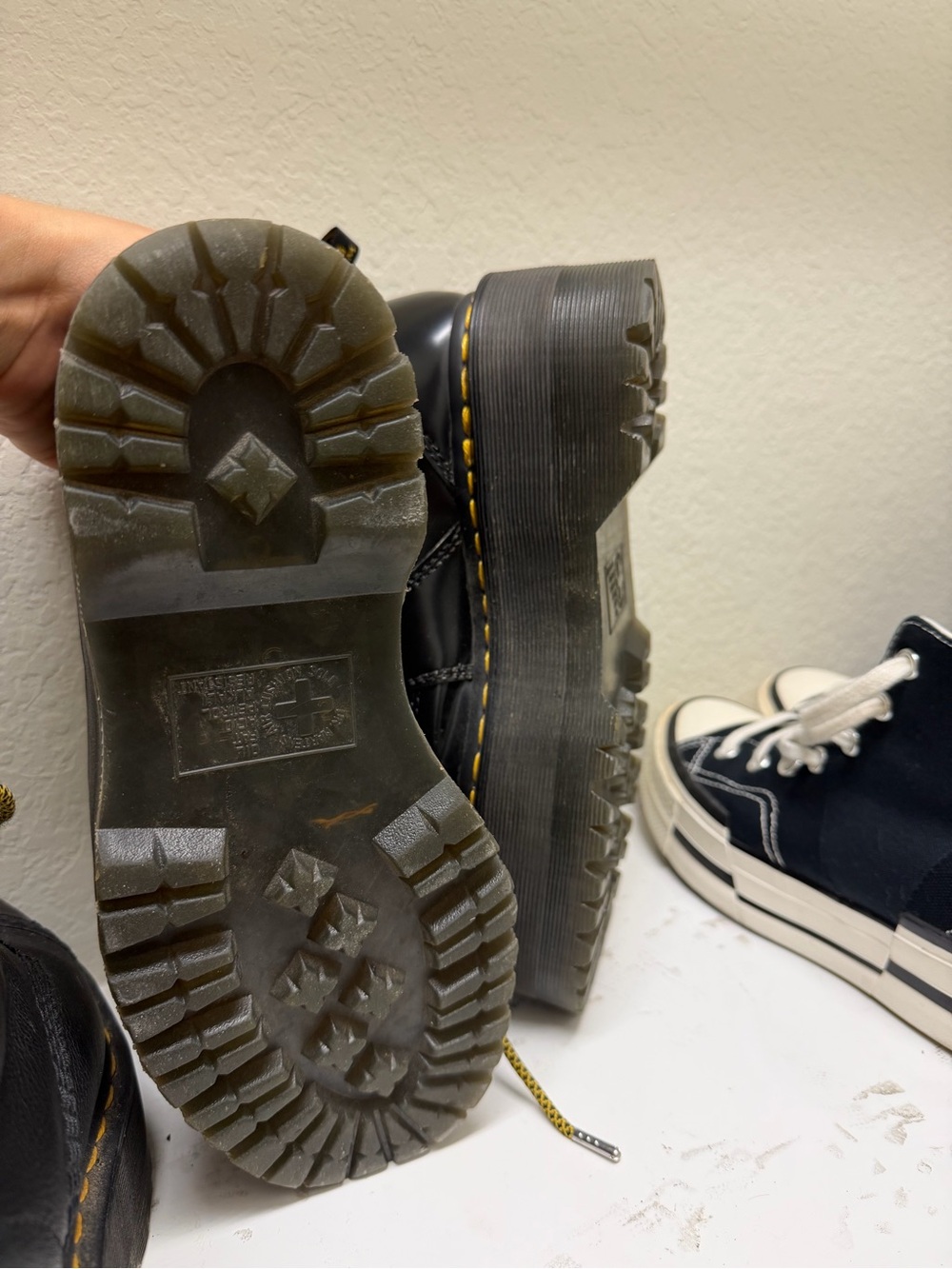 Dr. Martens Black Patent Platform boots - Picture 4 of 4